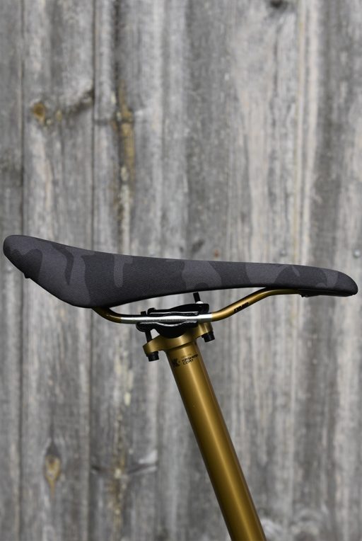 Special Edition Black Camo w/ Gold Rails DMR OiOi Mountain Bike Saddle