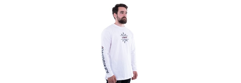 DMR - Clothing - Long Sleeve mountain bike t-shirt - Trailstar - White